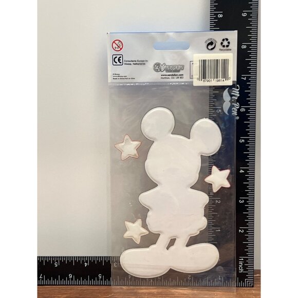HTF VINTAGE SANDY LION DISNEY PDSG3 MICKEY IMAGE SET OF 5 PUFFY STICKERS STARS - Picture 3 of 3